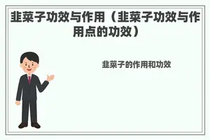 韭菜子功效与作用（韭菜子功效与作用点的功效）