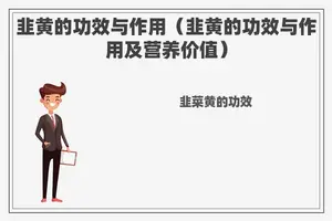 韭黄的功效与作用（韭黄的功效与作用及营养价值）