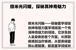 微米光闪耀，探秘其神奇魅力
