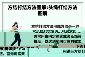 方结打结方法图解:头绳打结方法图解