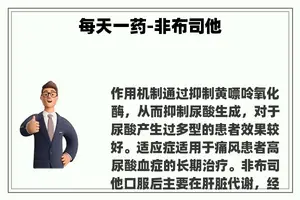 每天一药-非布司他
