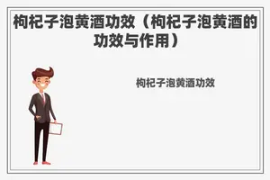 枸杞子泡黄酒功效（枸杞子泡黄酒的功效与作用）