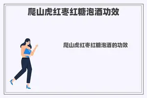 爬山虎红枣红糖泡酒功效