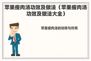 苹果瘦肉汤功效及做法（苹果瘦肉汤功效及做法大全）